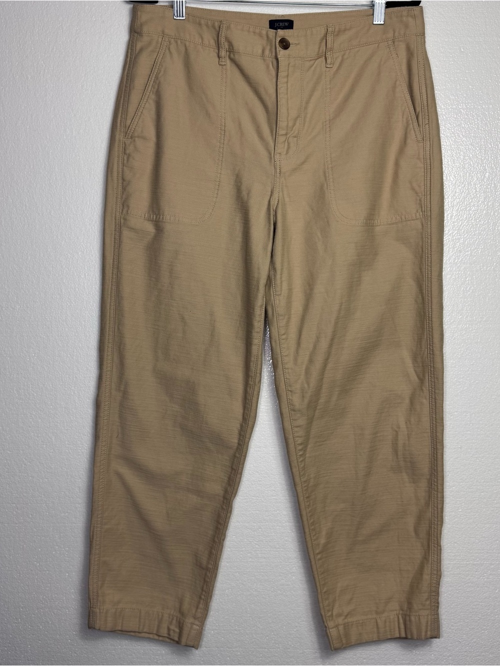 J.Crew neutral tan cotton pants size 12